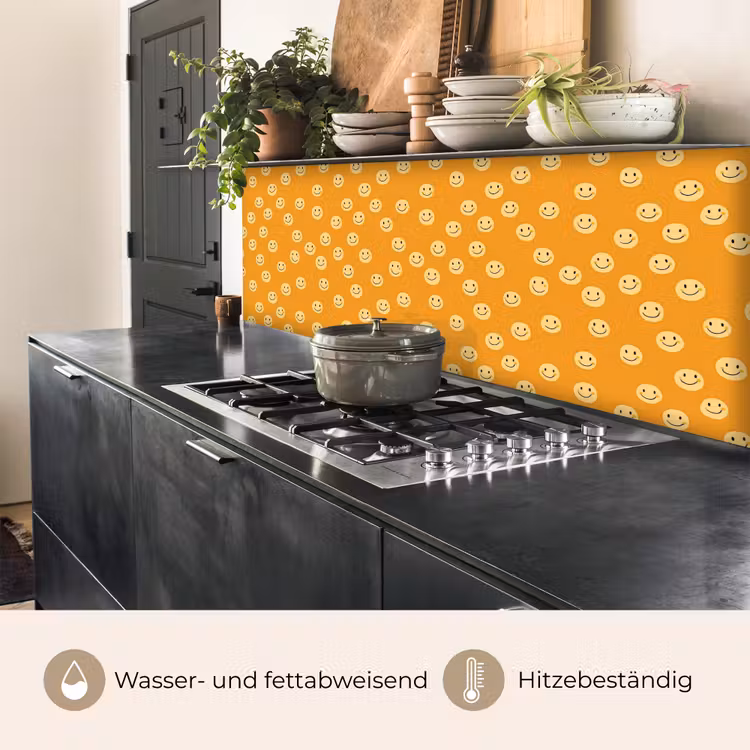 Spritzschutz Küche - Smileys - Retro - Absatz — 3