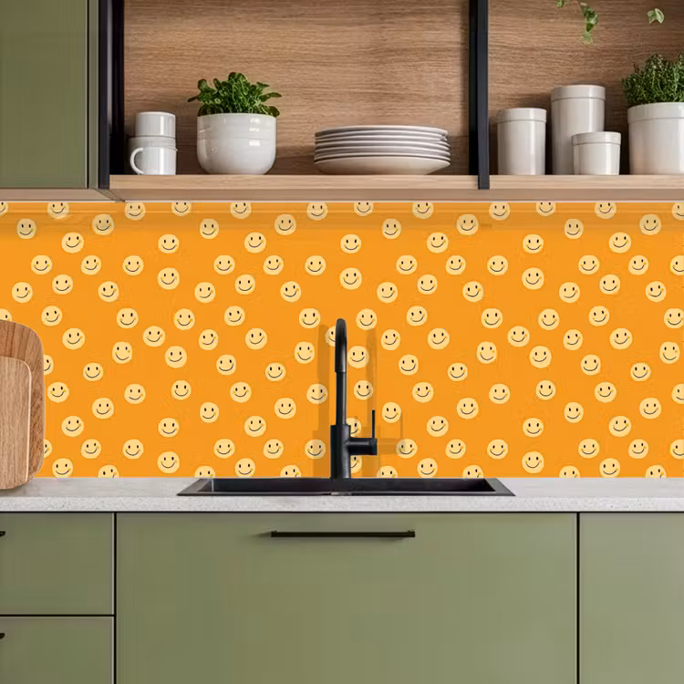 Spritzschutz Küche - Smileys - Retro - Absatz — 5