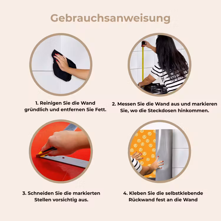 Spritzschutz Küche - Smileys - Retro - Absatz — 7