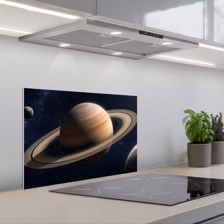 Spritzschutz Küche - Planeten - Saturn - Weltraum — 1