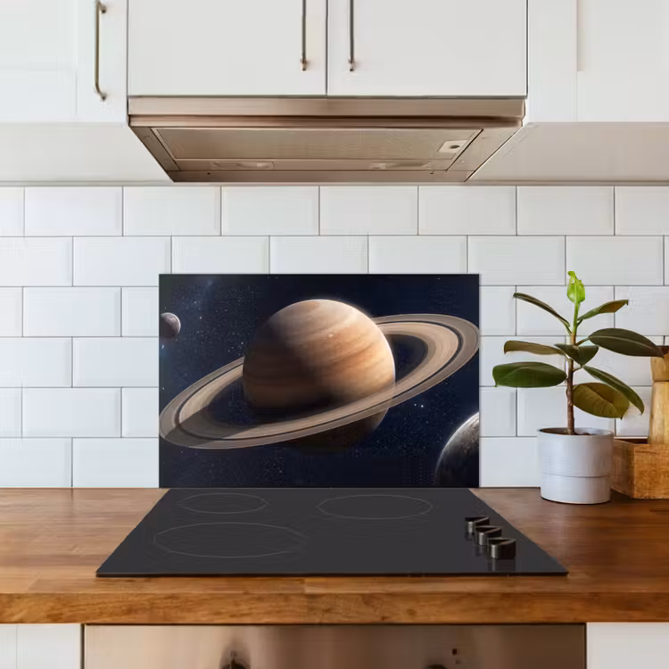 Spritzschutz Küche - Planeten - Saturn - Weltraum — 3