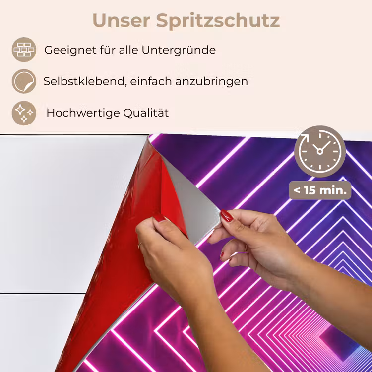 Spritzschutz Küche - Dreidimensional - Tunnel - Raum — 4