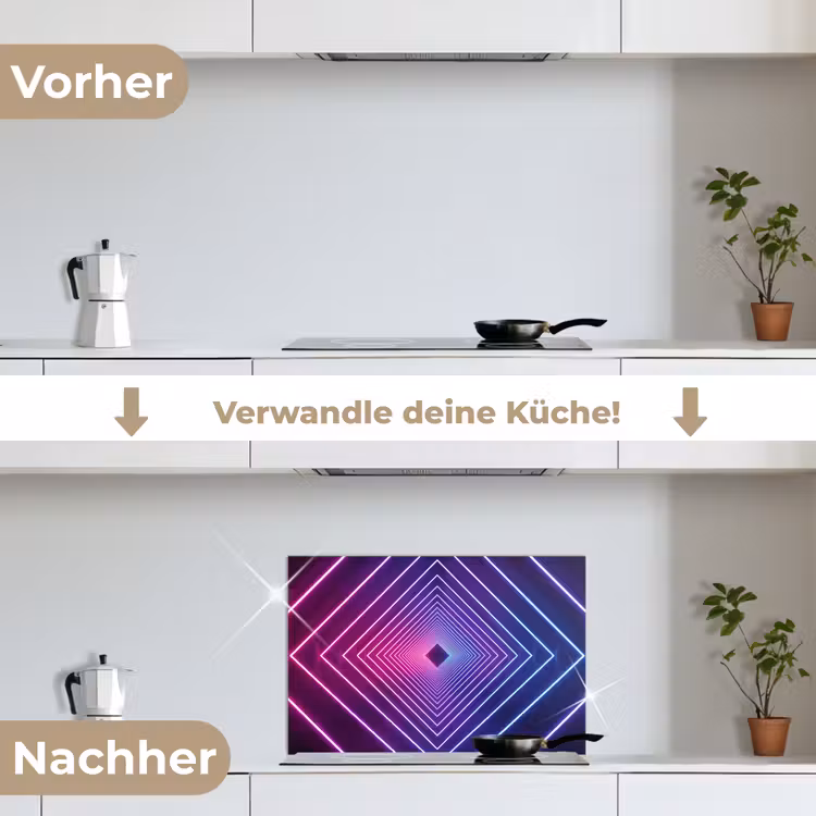 Spritzschutz Küche - Dreidimensional - Tunnel - Raum — 7