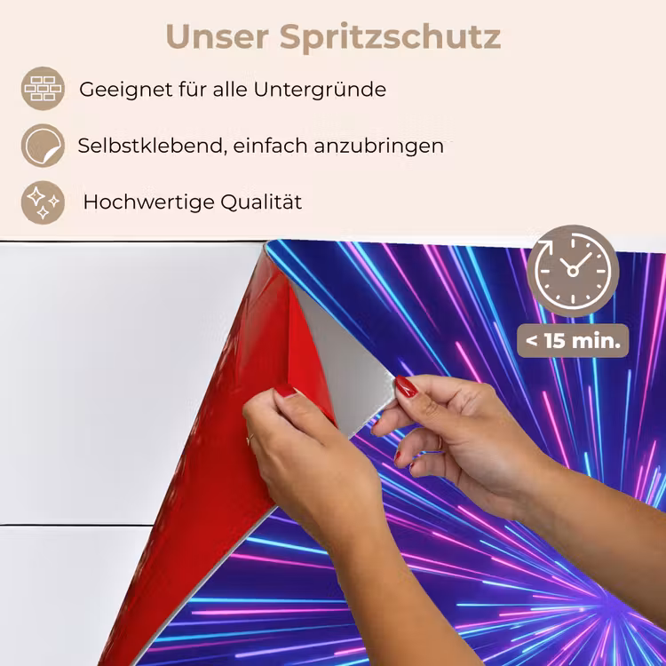 Spritzschutz Küche - Dynamisch - Raum - Farbenfroh — 4