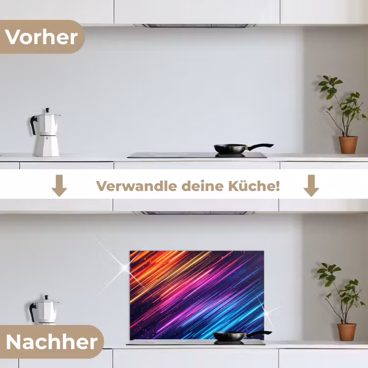 Spritzschutz Küche - Geschwindigkeit - Kosmos - Farbenfroh — 7