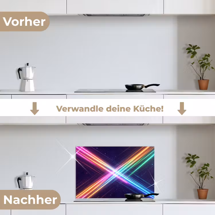 Spritzschutz Küche - Kreuze - Verleumdung - Neon — 7