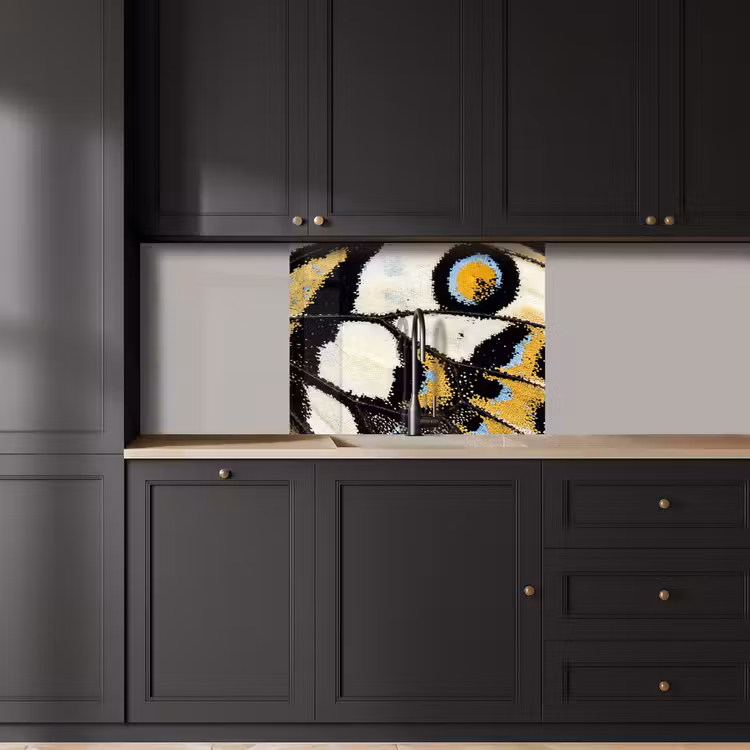 Küchen rückwand - Schmetterling - Flügel - Gelb — 5
