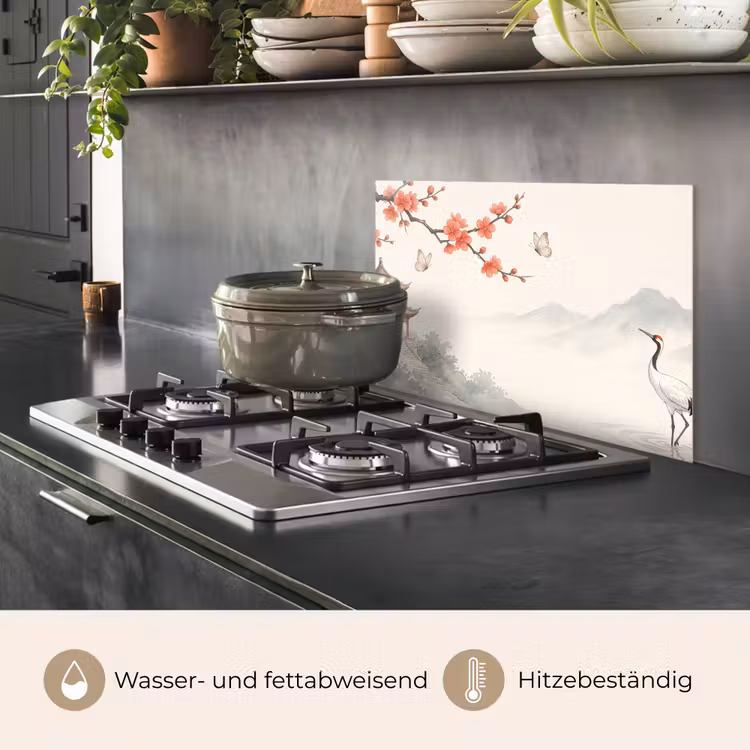 Spritzschutz Küche - Kran - Asien - Klassiker — 2