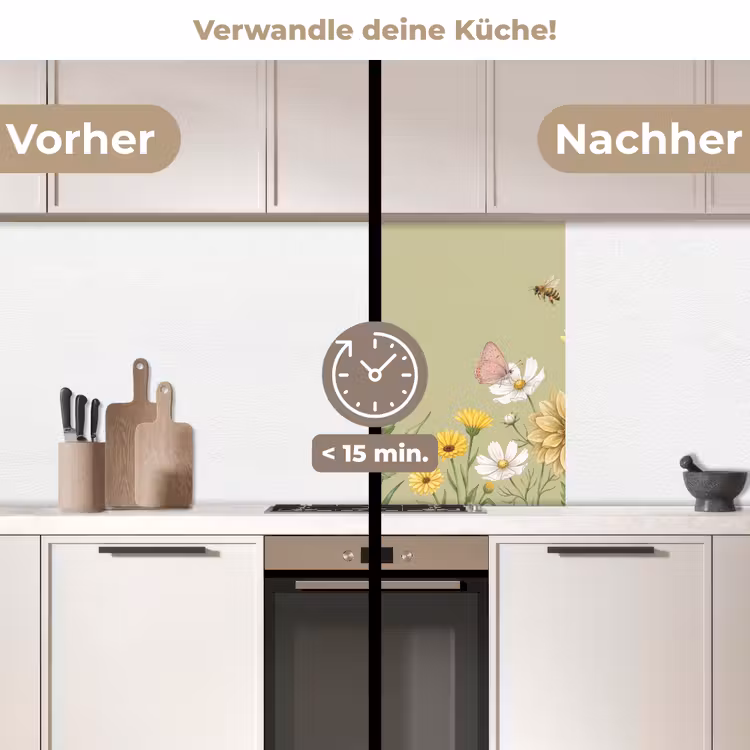 Küchen rückwand - Botanisch - Blumig - Farbenfroh — 2