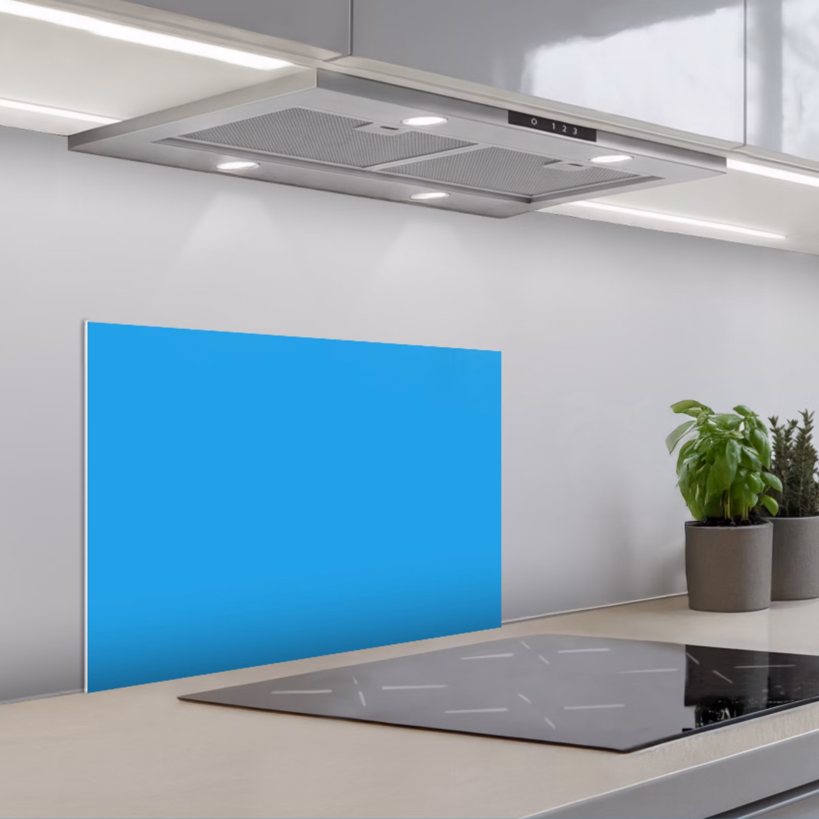 Spritzschutz Küche - Blau - Licht - Farben — 1