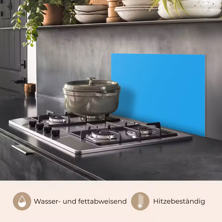 Spritzschutz Küche - Blau - Licht - Farben — 2
