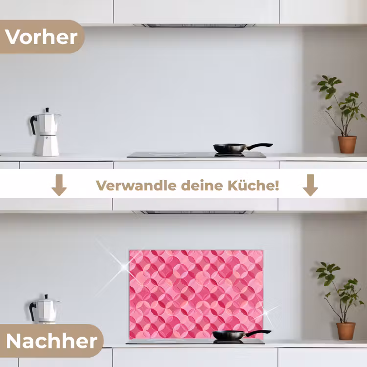 Spritzschutz Küche - Geometrisch - Mozaïek - Modern - Roze — 7