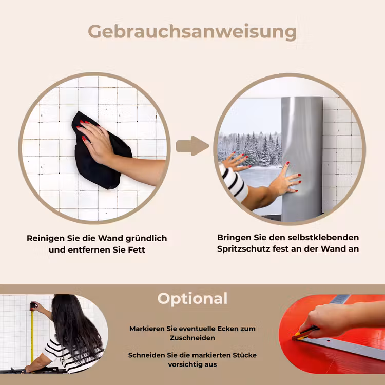Spritzschutz Küche - Mehr - Kiefer - Eis - Winter - Beruhigend — 6
