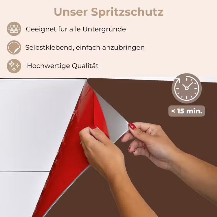 Spritzschutz Küche - Braun - Dunkel - Farben — 4