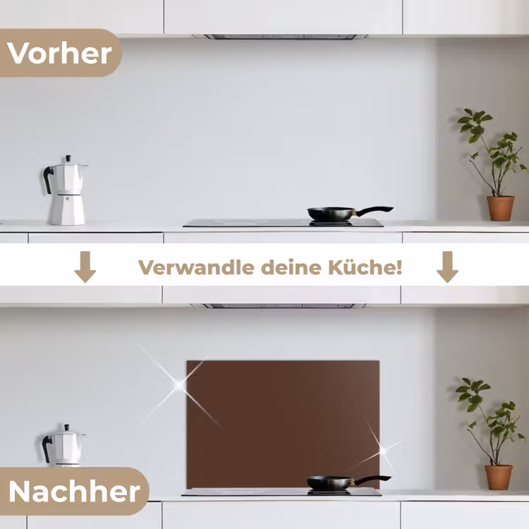 Spritzschutz Küche - Braun - Dunkel - Farben — 7