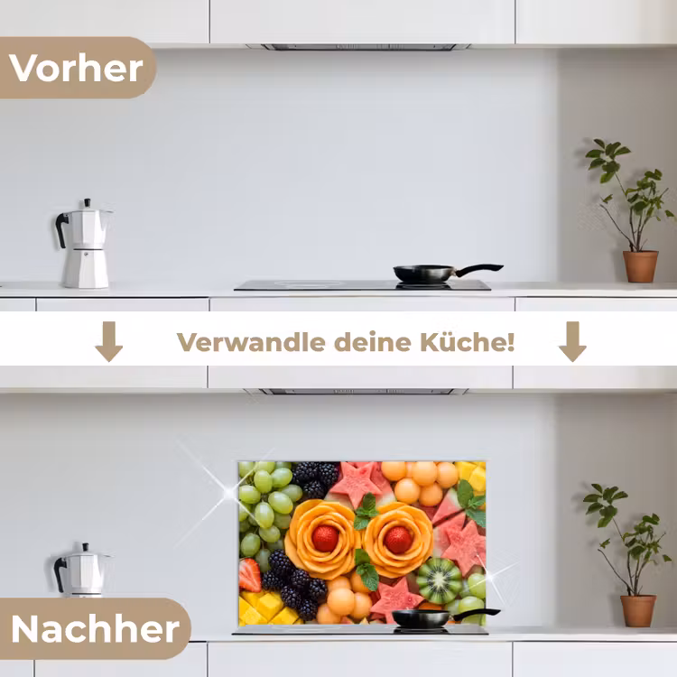 Spritzschutz Küche - Obst – Abwechslung – Bunt – Frisch – Essen — 7