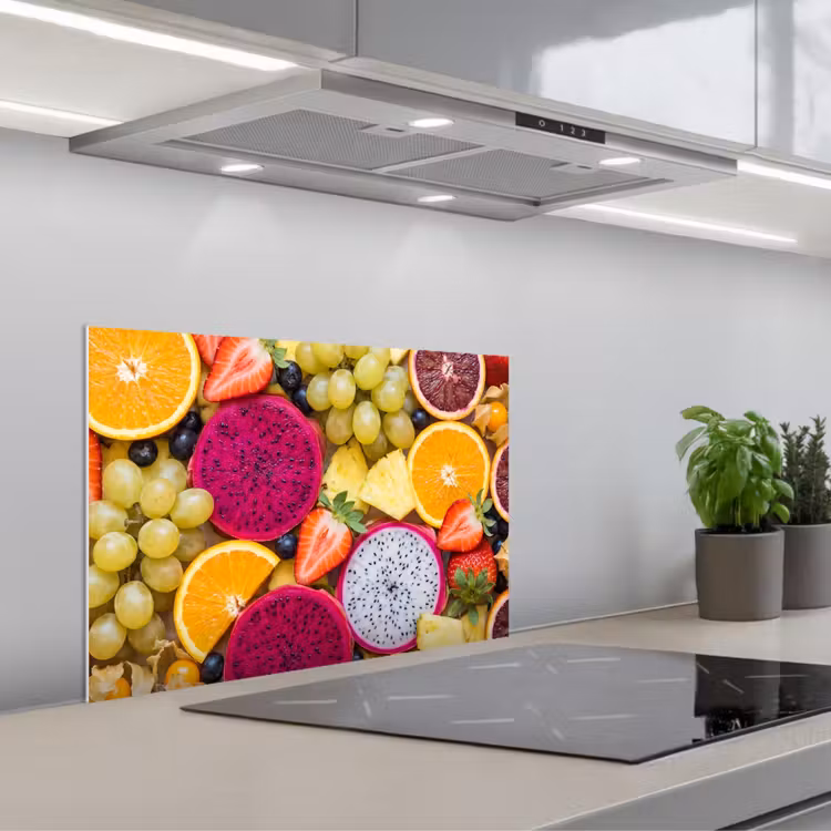 Spritzschutz Küche - Obst – Sortiment – Bunt – Gesundheit — 1