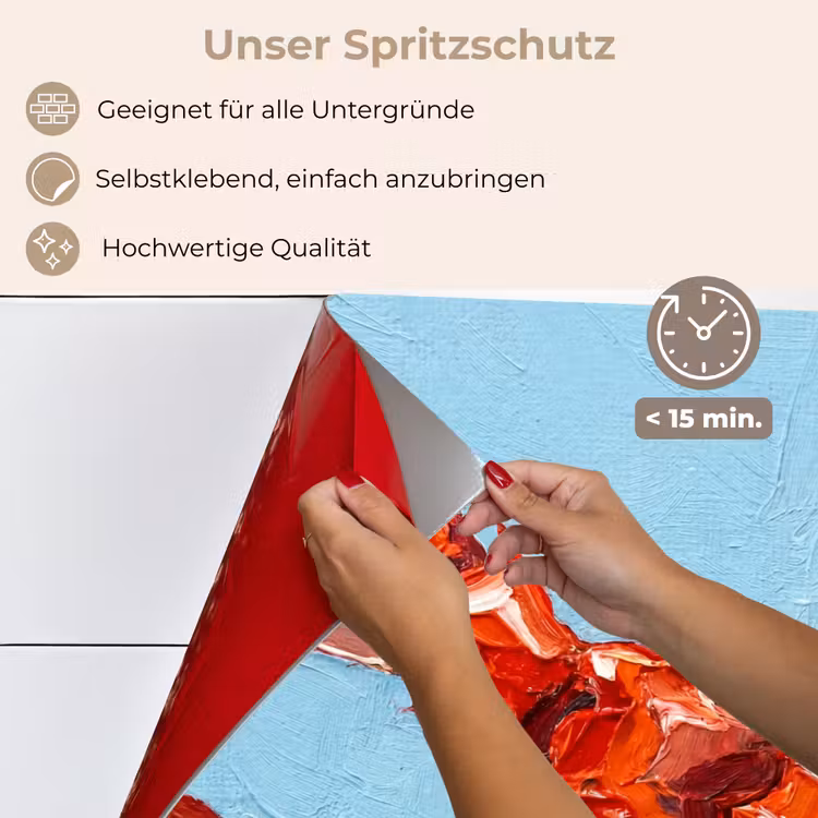 Spritzschutz Küche - Krabbe – Meer – Tiere – Abstrakt – Rot — 4