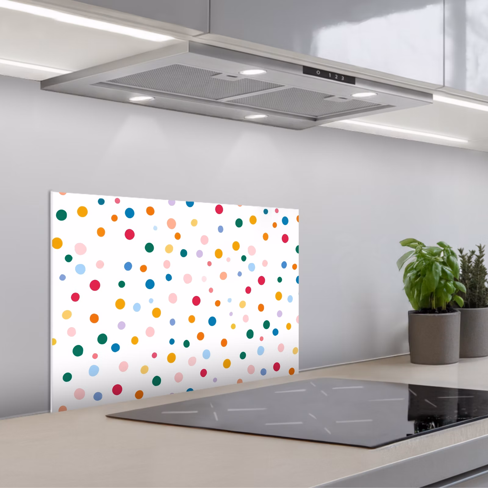 Spritzschutz Küche - Dots - Verspielt - Farbenfroh — 1