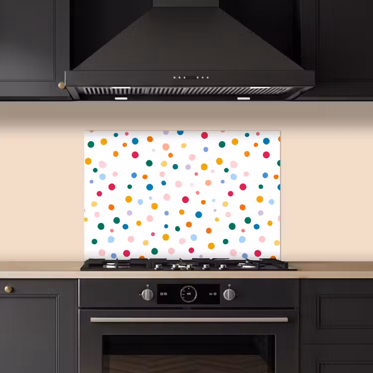 Spritzschutz Küche - Dots - Verspielt - Farbenfroh — 5
