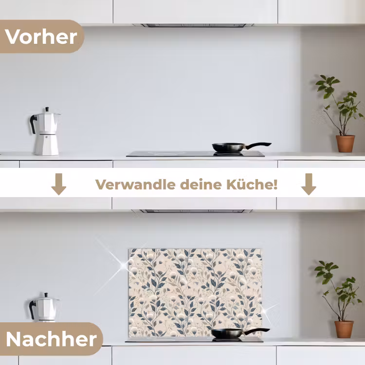 Spritzschutz Küche - Klassisch - Botanisch - Farbenfroh — 7