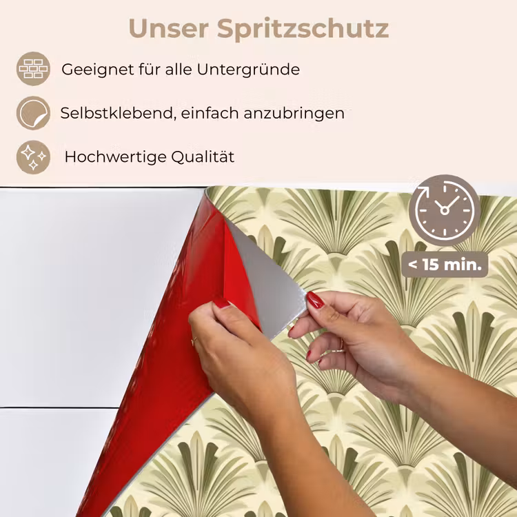 Spritzschutz Küche - Klassisch - Ventilator - Grün — 4