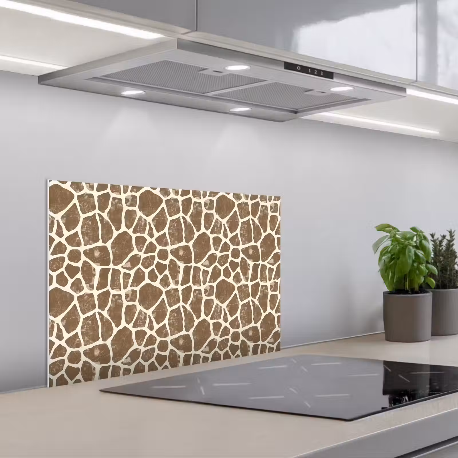 Spritzschutz Küche - Giraffe - Klassisch - Braun — 1