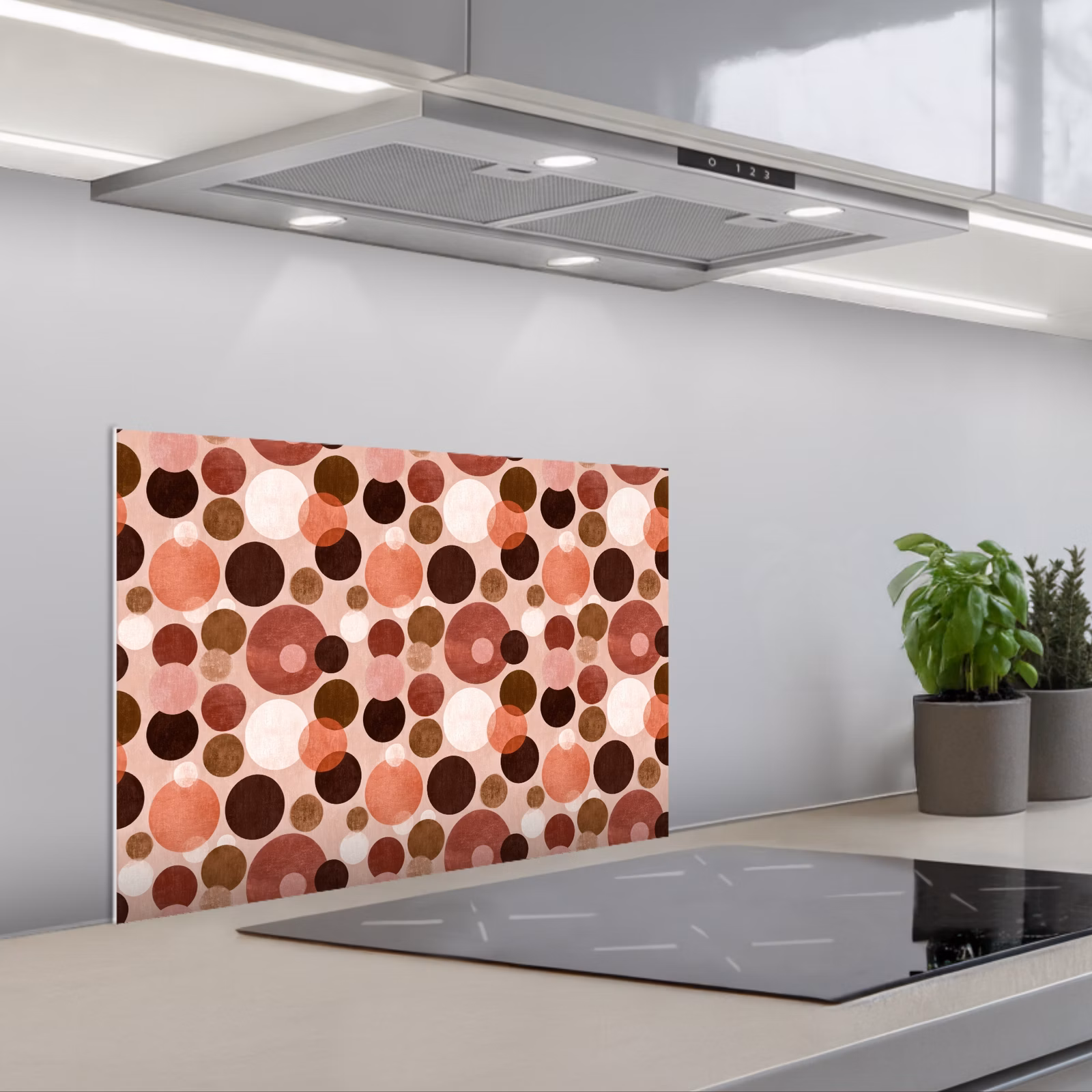 Spritzschutz Küche - Kreise - Modern - Farbenfroh — 1