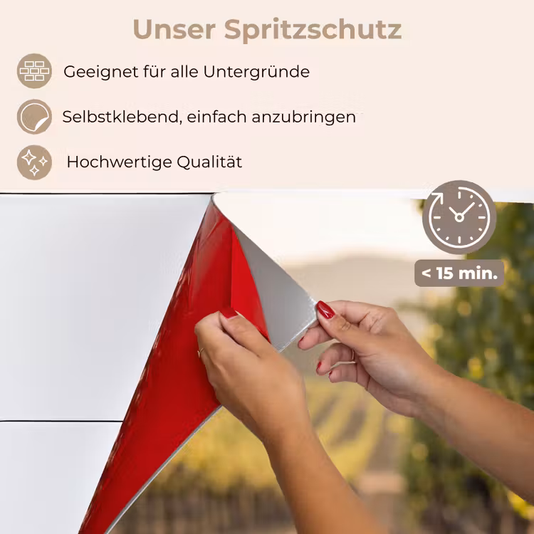 Spritzschutz Küche - Trauben - Weinberg - Sonnenlicht — 4