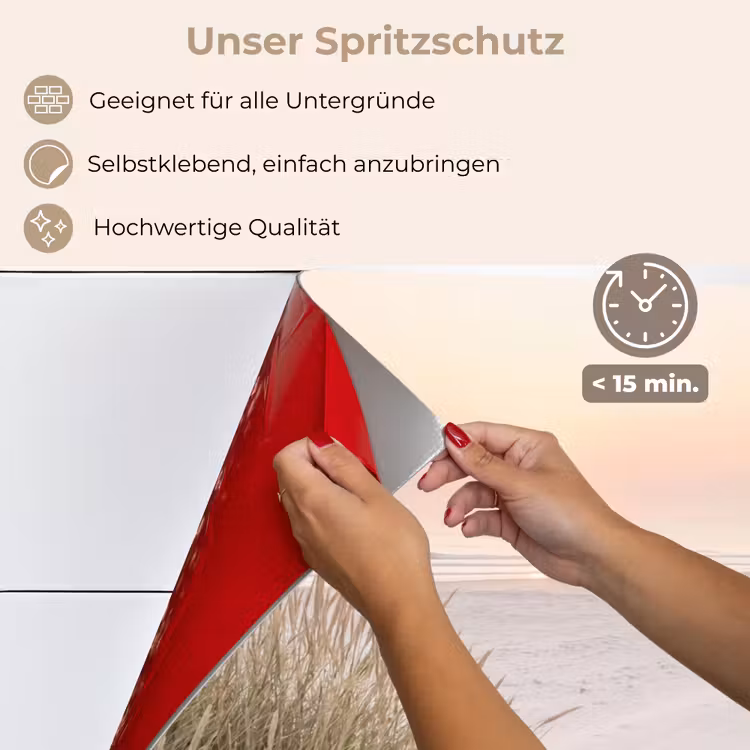 Spritzschutz Küche - Horizont - Dünenlandschaft - Sand — 4