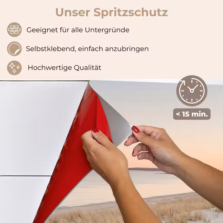 Spritzschutz Küche - Küstenlinie - Horizont - Zaun — 4