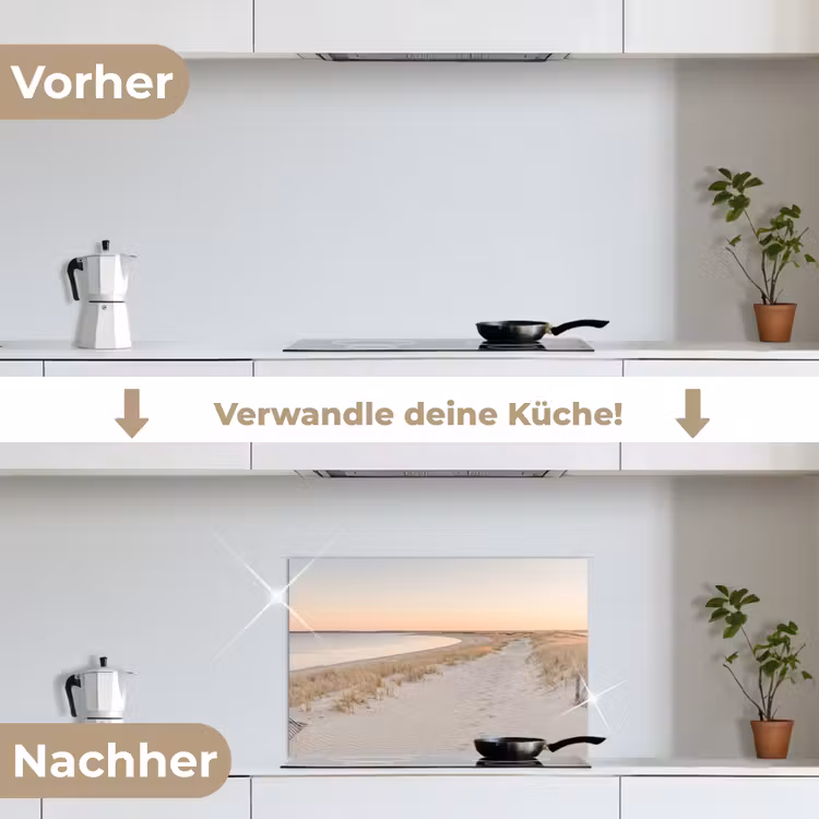 Spritzschutz Küche - Küstenlinie - Horizont - Zaun — 7