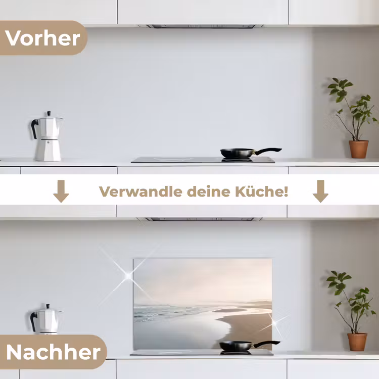 Spritzschutz Küche - Küstenlinie - Strand - Meer — 7