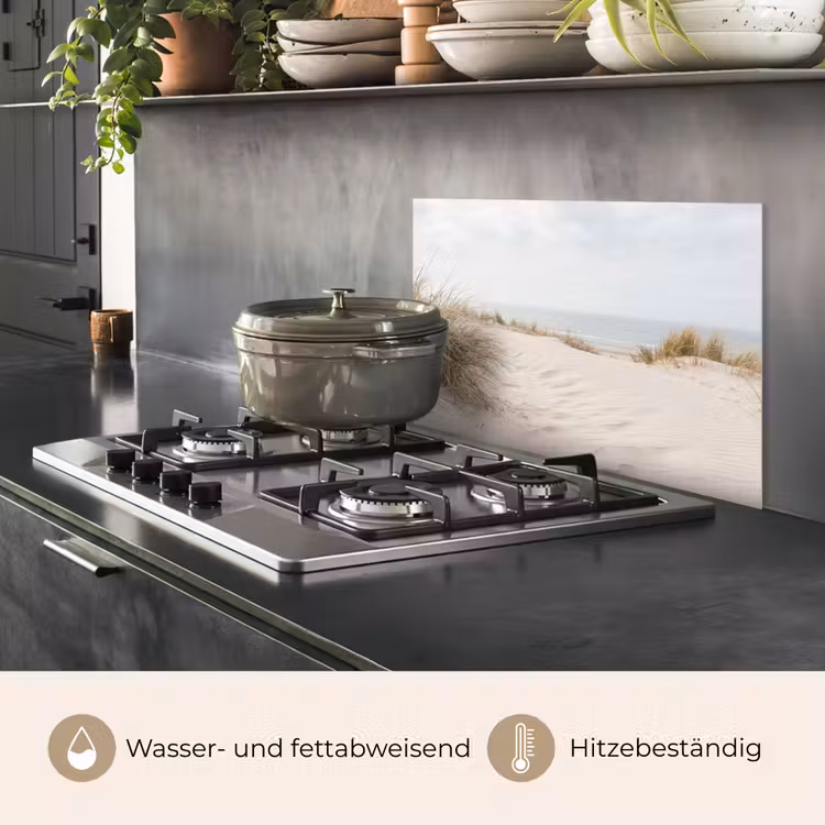 Spritzschutz Küche - Wolken - Dünenlandschaft - Sand — 2
