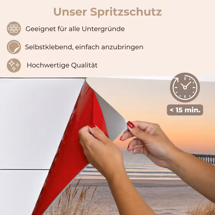 Spritzschutz Küche - Pier - Sonnenuntergang - Strand — 4