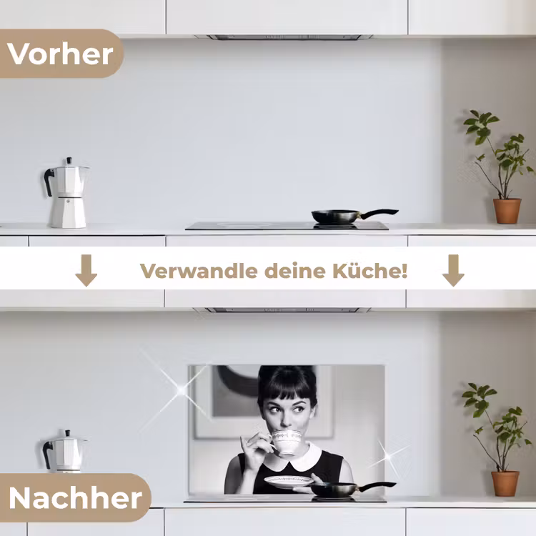 Spritzschutz Küche - Porträt - Tee - Frau — 7