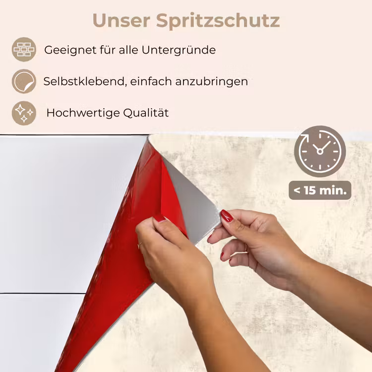 Spritzschutz Küche - Muster - Organisch - Beige — 4
