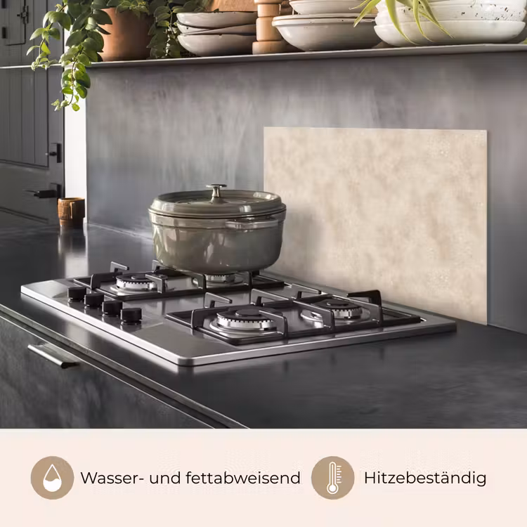 Spritzschutz Küche - Textur - Sprenkeln - Beige — 2