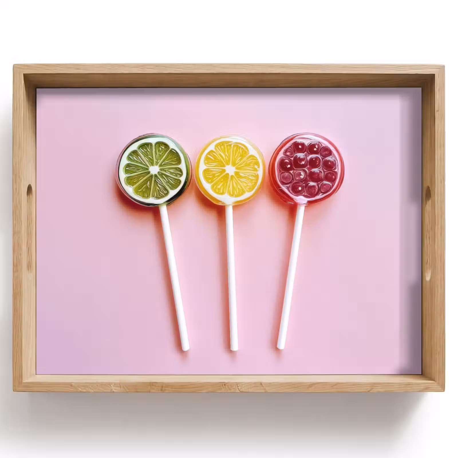 Tablett - Lollipop - Bonbon - Zitrusfrucht — 1