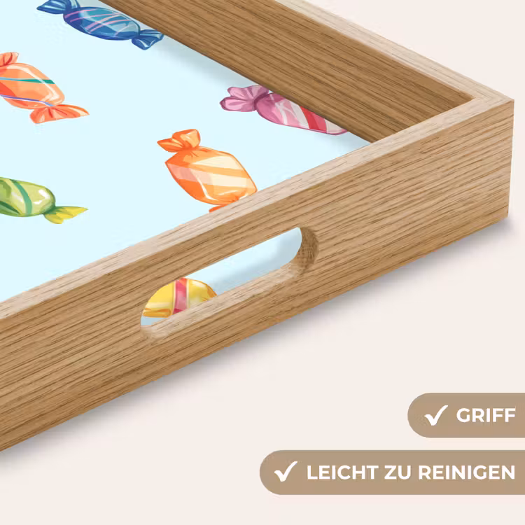 Tablett - Blau - Muster - Bonbon — 8