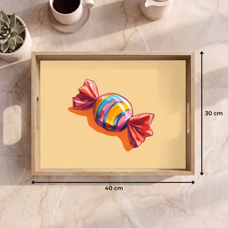 Tablett - Gelb - Bonbon - Farbe — 7