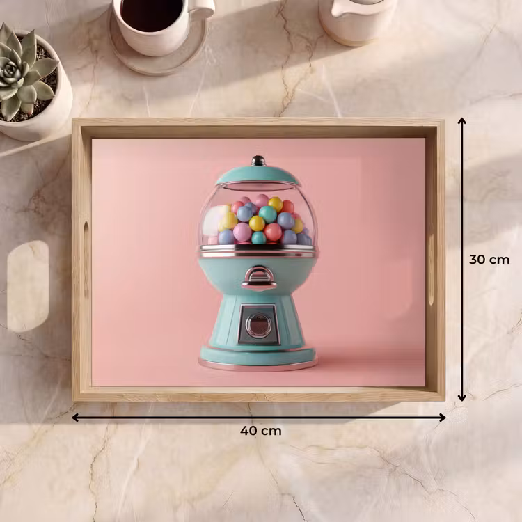 Tablett - Kaugummi - Retro - Bonbon - Rosa — 7