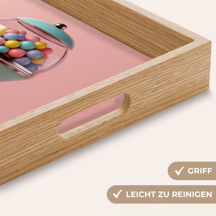 Tablett - Kaugummi - Retro - Bonbon - Rosa — 8