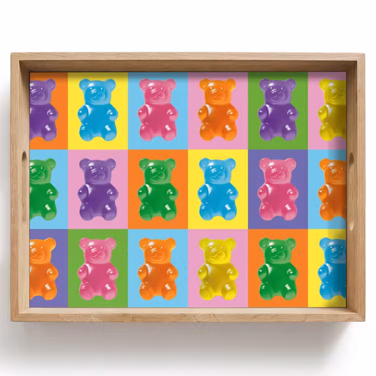 Tablett - Kunst - Süßigkeiten - Bunt — 1
