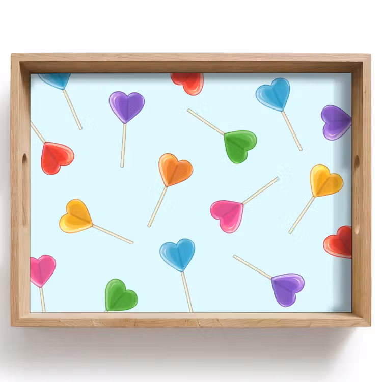 Tablett - Lollipop - Regenbogen - Bonbon — 1