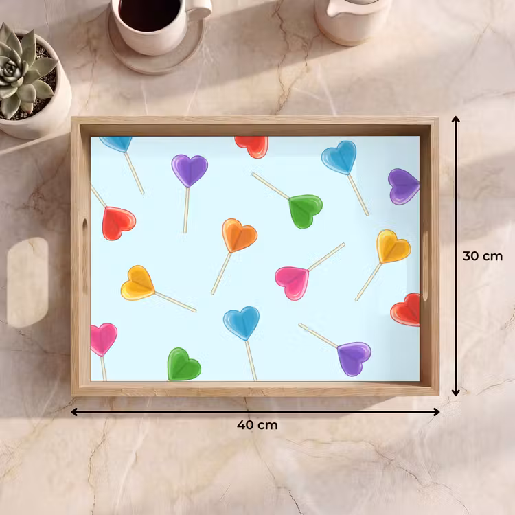 Tablett - Lollipop - Regenbogen - Bonbon — 7