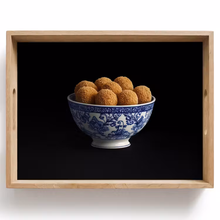 Tablett - Delfter Blau - Bitterballen - Holland - Schale — 1