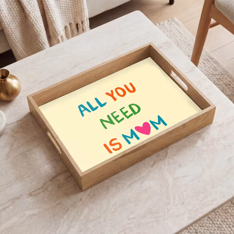 Tablett - Herz - Mutter - Text - Bunt — 2