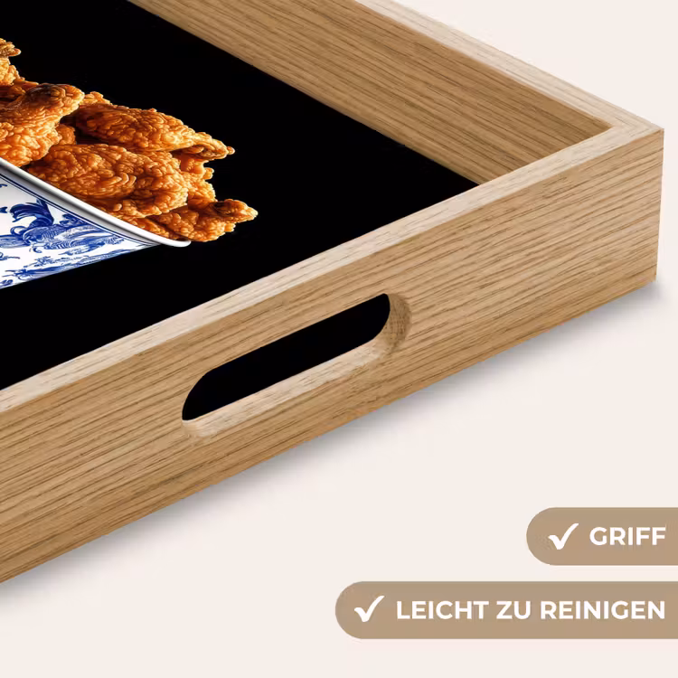 Tablett - Huhn - Eimer - Delfter Blau - Schmackhaft — 8