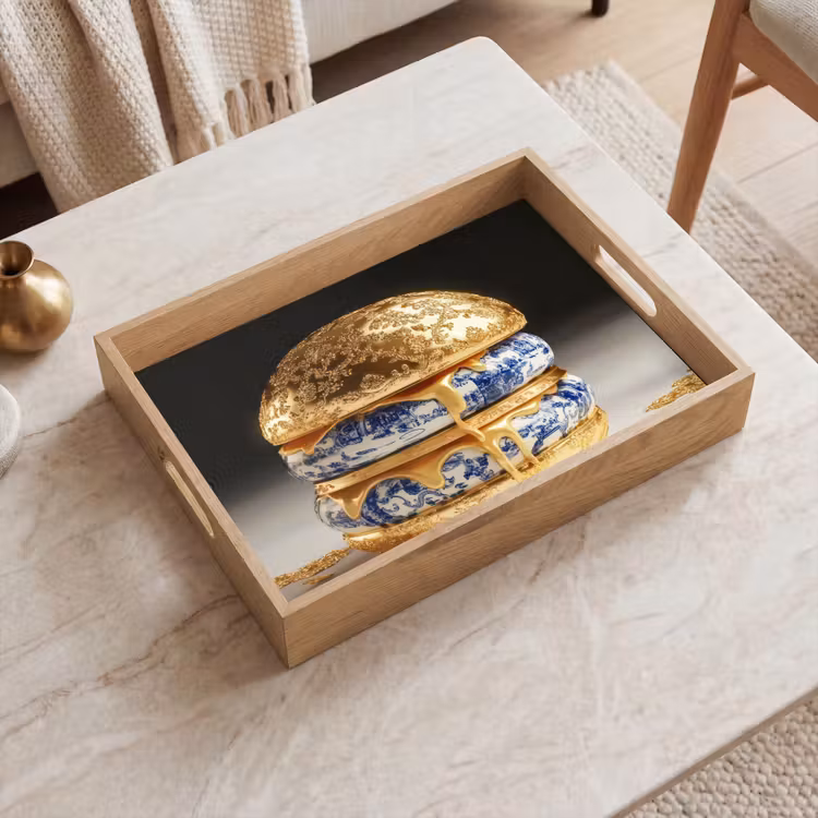Tablett - Delfter Blau - Gold - Citizen — 2